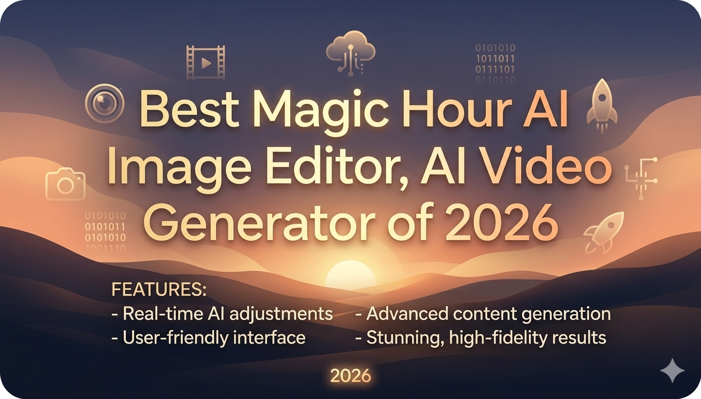Best Magic Hour AI Image Editor, AI Video Generator of 2026